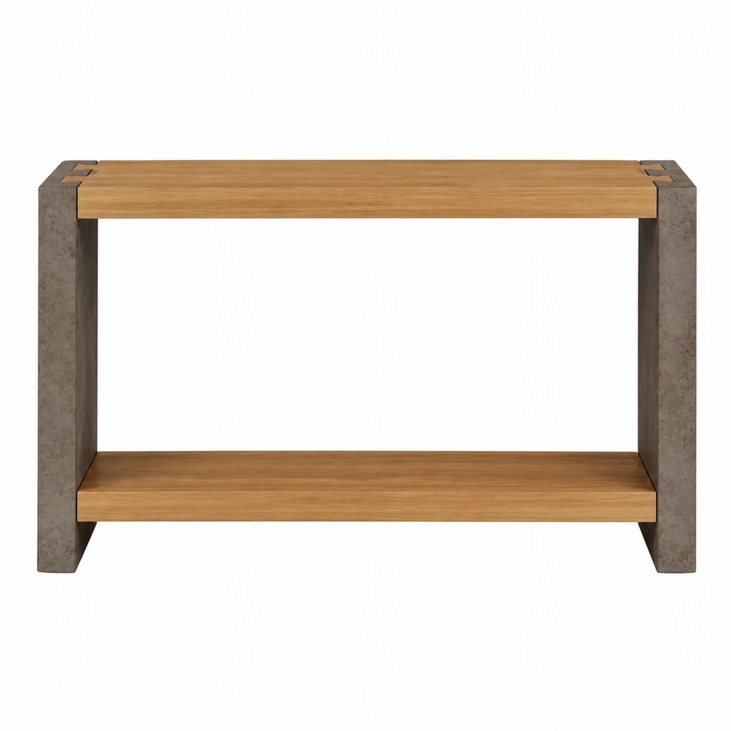 Consolle in Legno e Cemento 120x40x80 cm