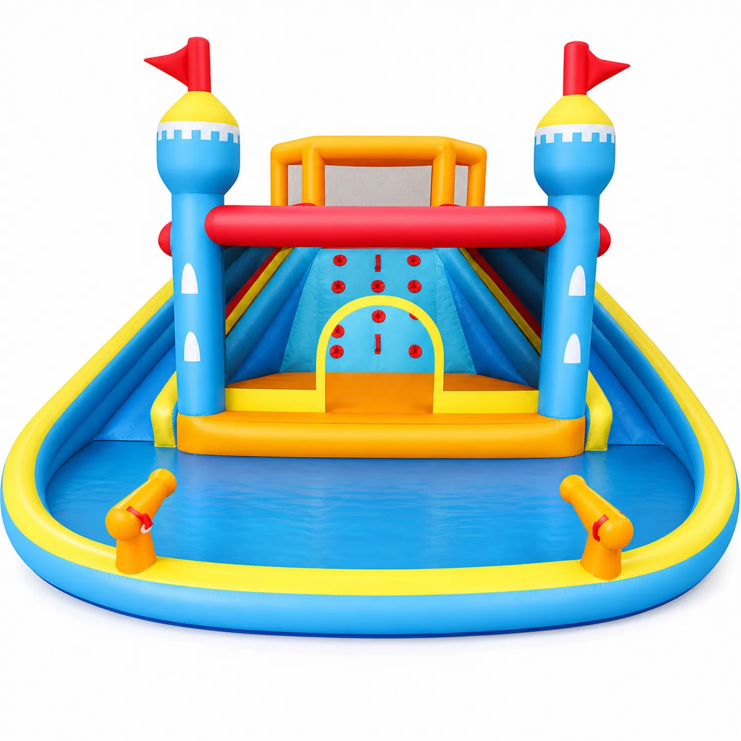 Castello Gonfiabile in PVC con Scivolo e Piscina per Bambini