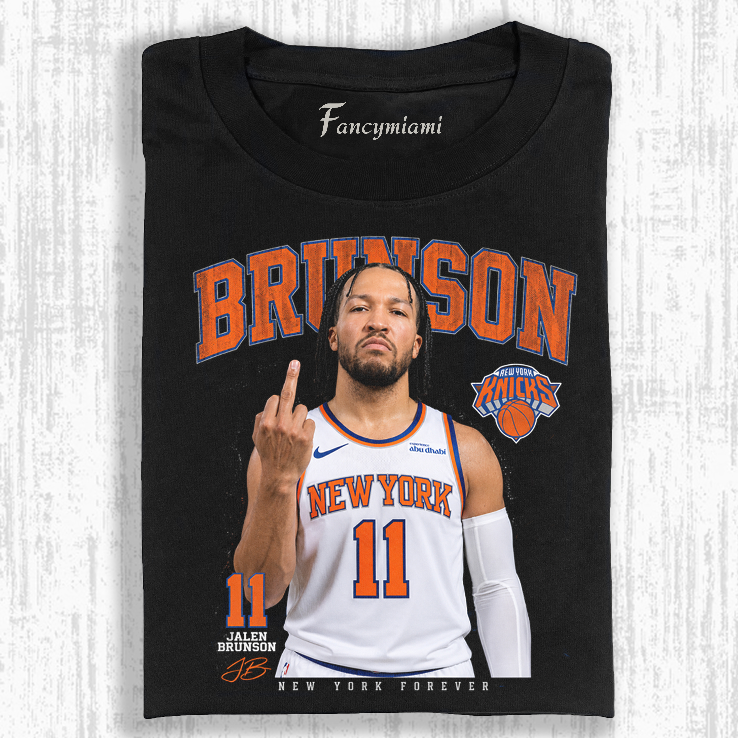 JALEN BRUNSON 2026– Vintage Washed Graphic T-Shirt