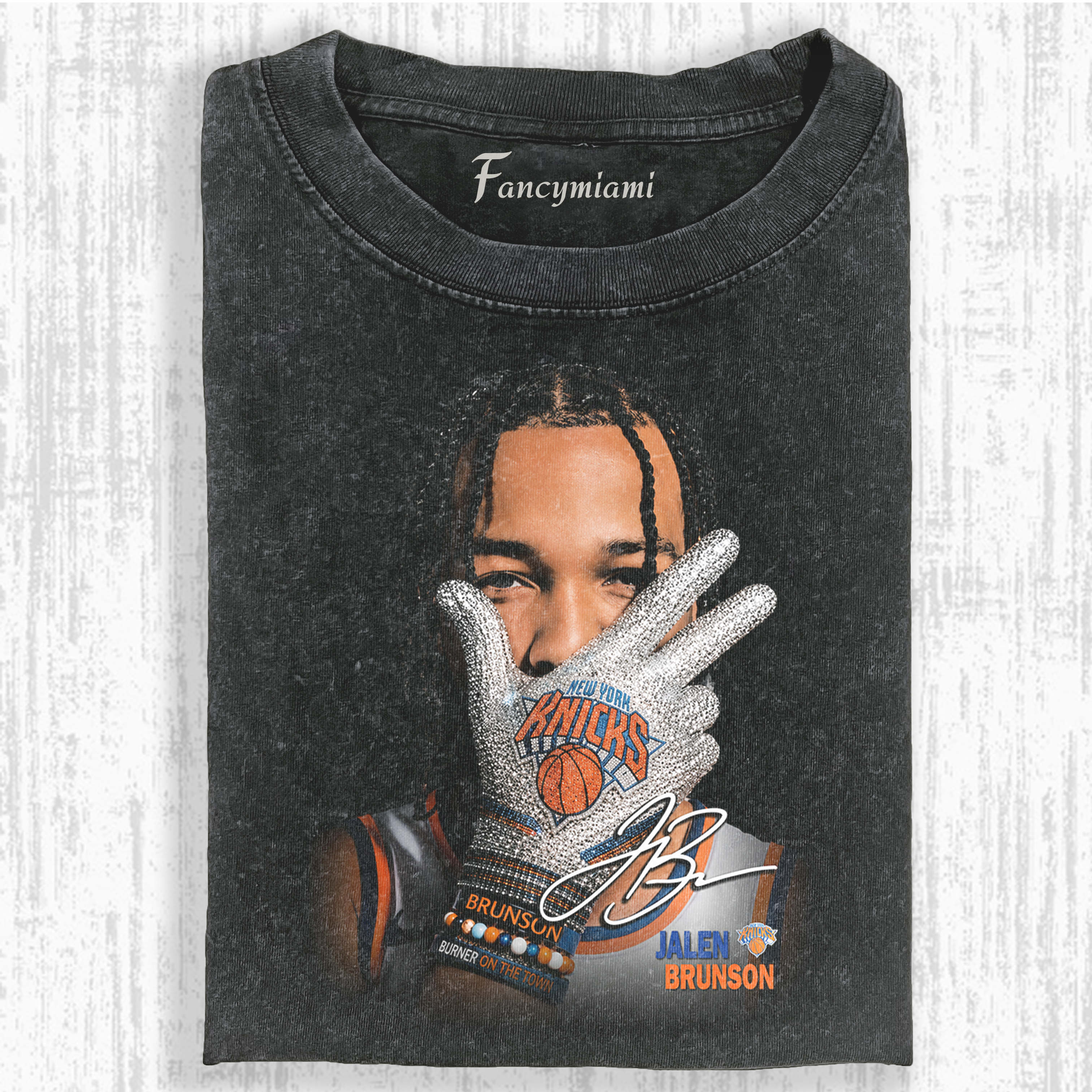 JALEN BRUNSON 2026– Vintage Washed Graphic T-Shirt