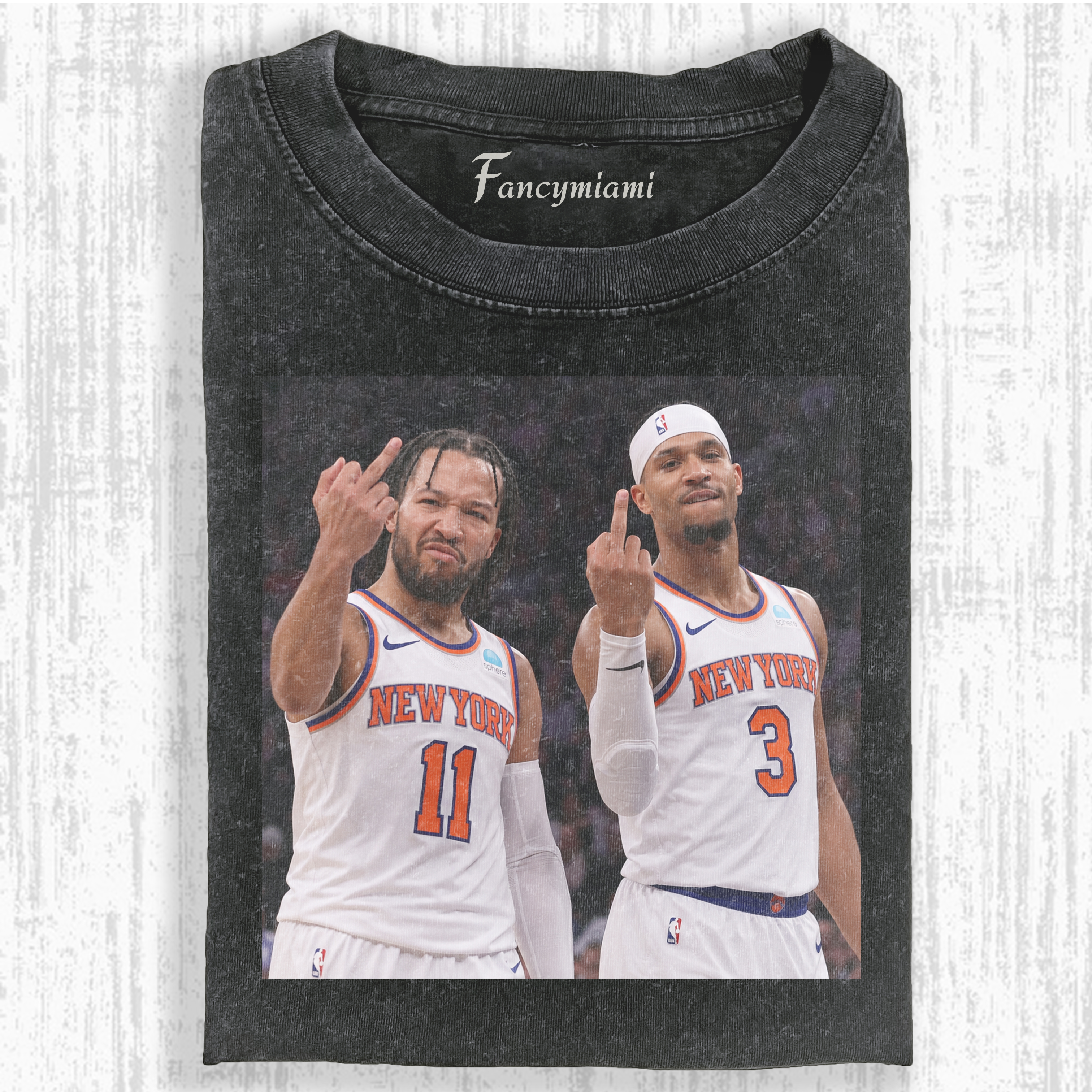 JALEN BRUNSON & Joshua Aaron Hart – Vintage Washed Graphic T-Shirt