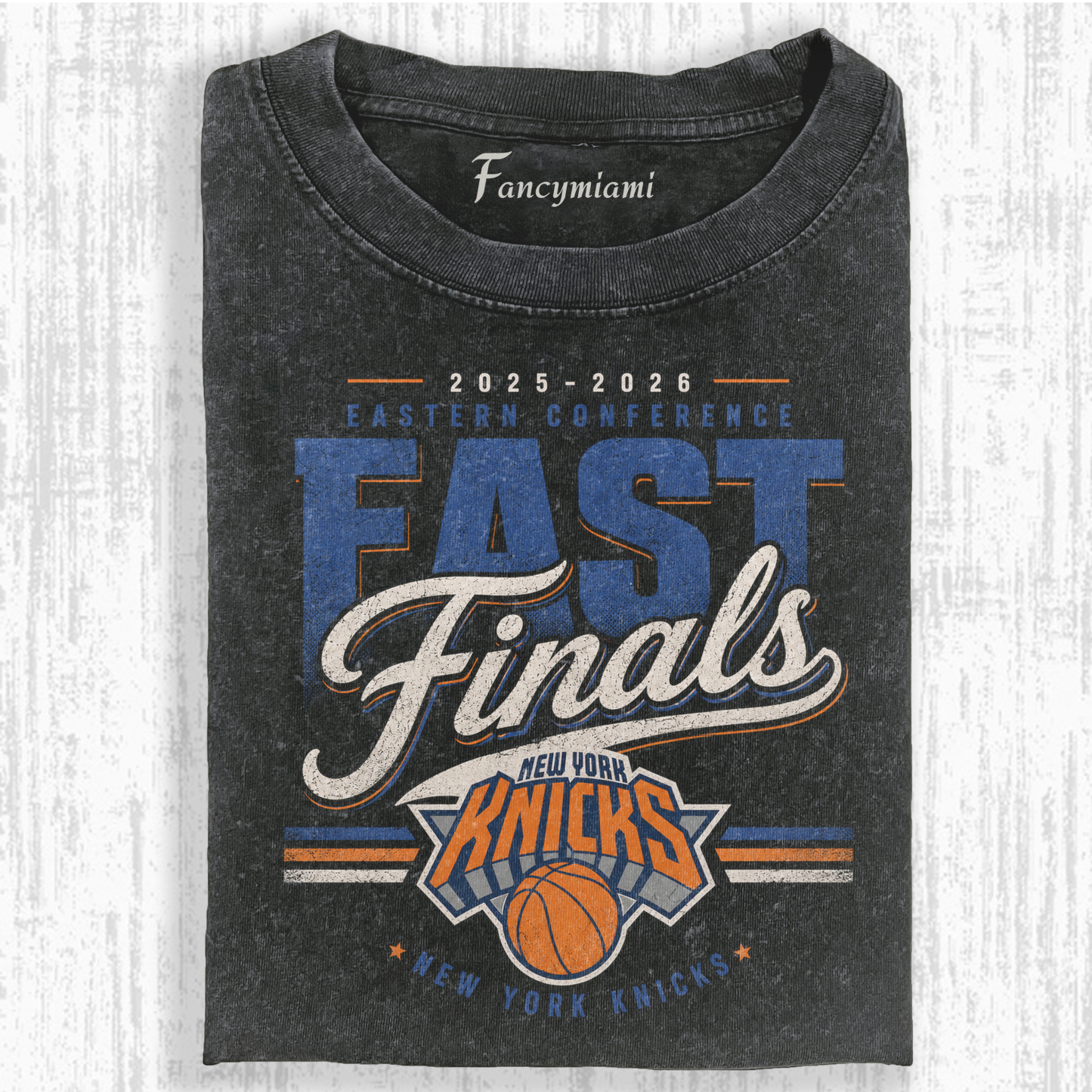 new york knicks final– Vintage Washed Graphic T-Shirt