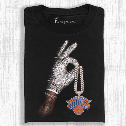 New York Knicks 2026– Vintage Washed Graphic T-Shirt