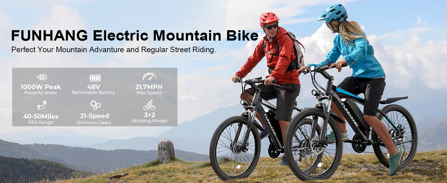 Funhang 26&amp;#34; Electric Mountain Bike