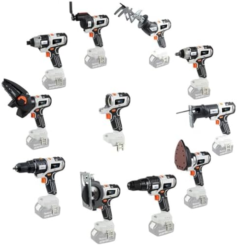 Kit combinado de herramientas eléctricas 10 en 1 - juego para carpintería bricolaje y mejora del hogar-Soviaialoft
