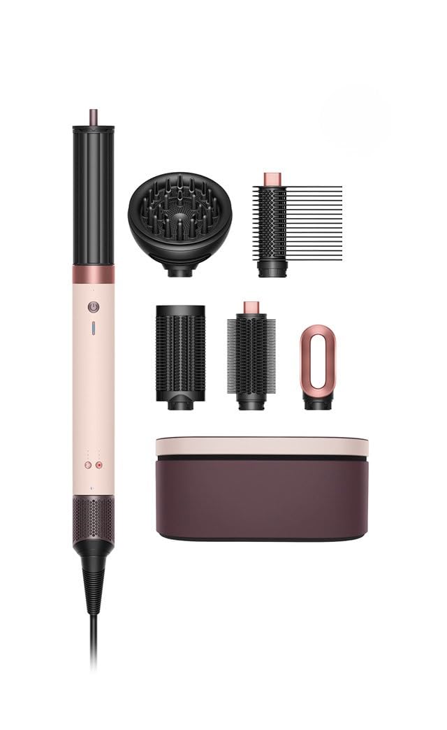 Multiestilizador Dyson Airwrap Co-anda 2x - cerámica rosa oro rosa - 1300W para cabello rizado y muy rizado-Soviaialoft