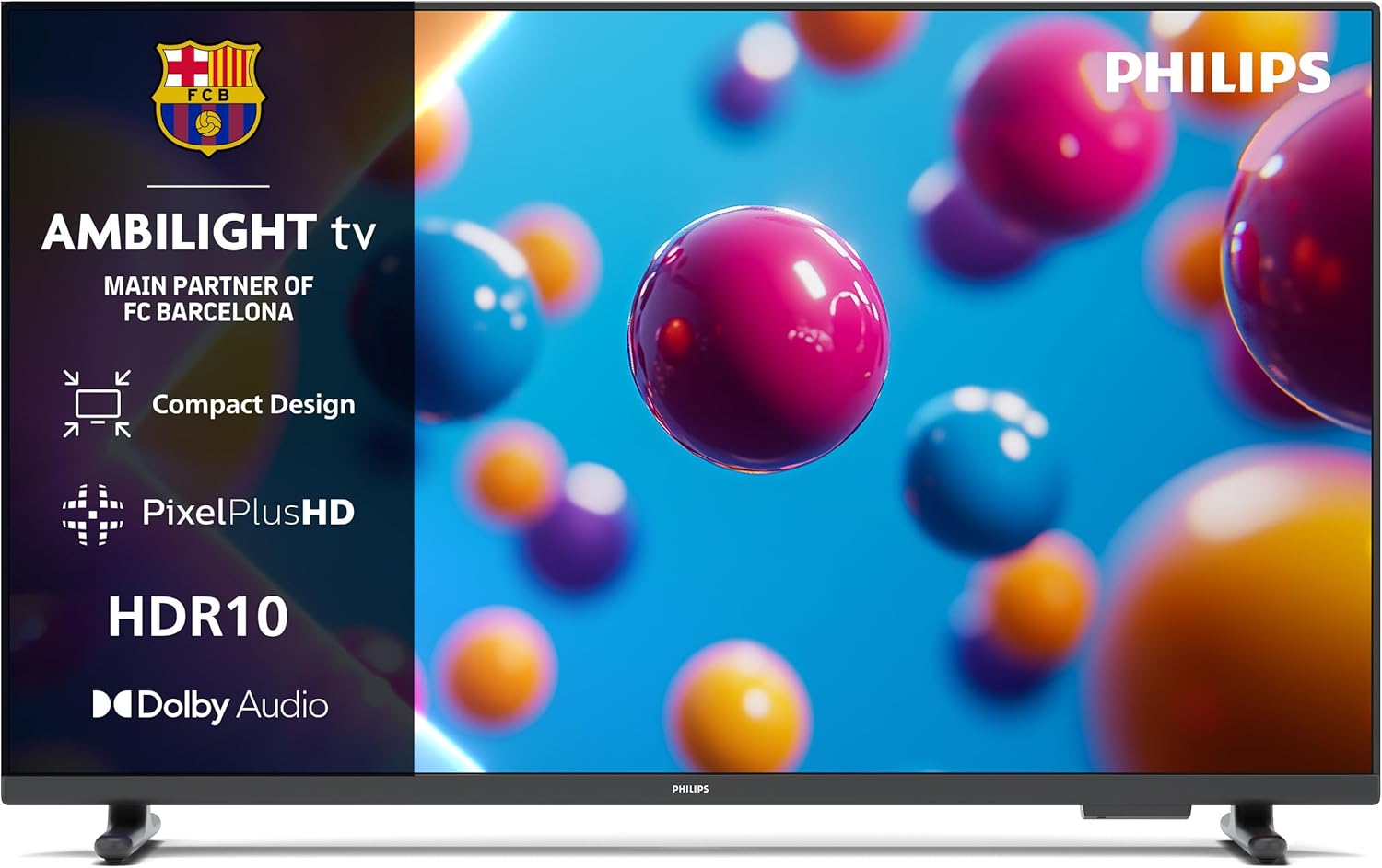 Philips 32PFS6900 HD LED Smart TV 32 Pulgadas Pixel Plus Titan OS Dolby Digital Alexa Google Assistant HDMI USB Ethernet-Soviaialoft