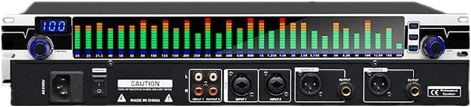 Ecualizador gráfico de 31 bandas - audio digital 1 canal - 10 preajustes personalizables para directo-Soviaialoft