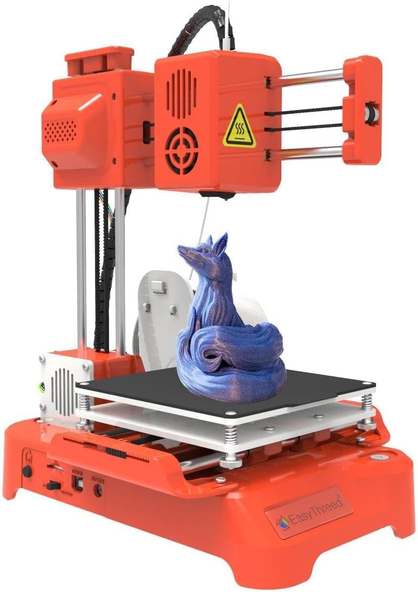 Mini kit impresora 3D de escritorio - PLA - placa magnética extraíble USB TF para principiantes niños y adolescentes-Soviaialoft
