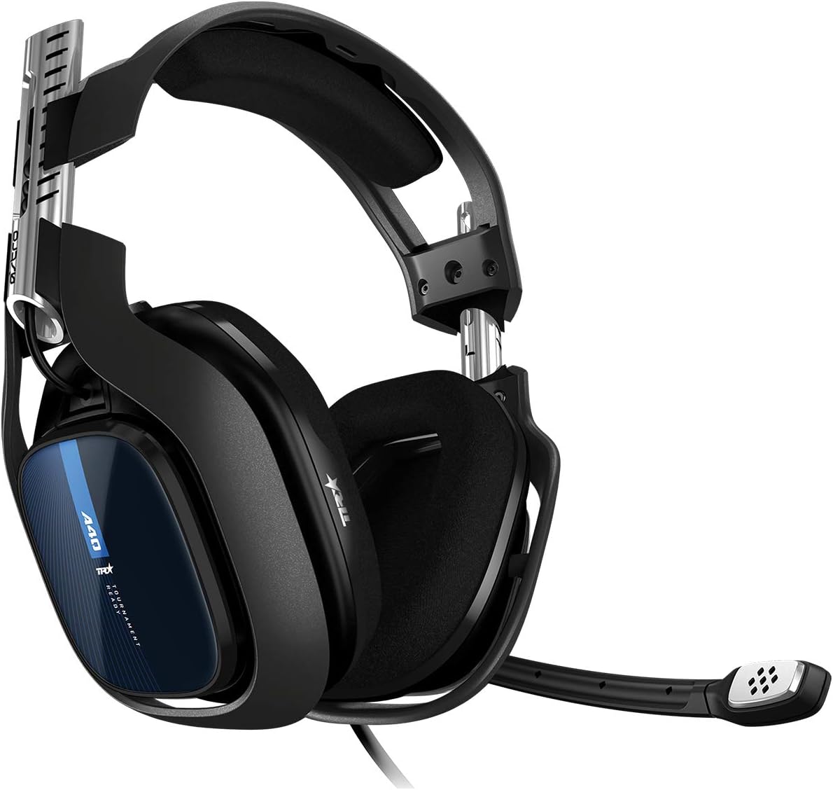 Auriculares Gaming ASTRO Gaming A40 TR - Audio V2 - Dolby Atmos - Micrófono Intercambiable - Conexión Jack 3.5 mm - Compatible con PS5 PS4 PC Nintendo Switch y Móvil - Negro Azul-Soviaialoft