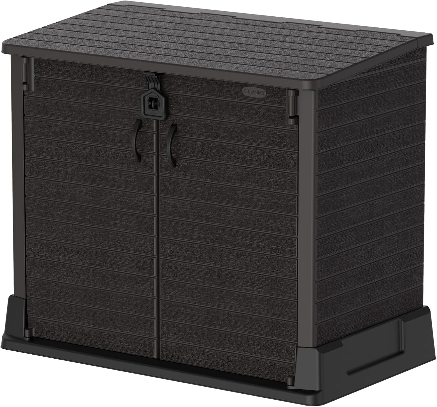 Arcón Exterior de Resina PVC 850 L 130x74x110 cm - Baúl Cubrecubos y Almacenamiento para Jardín Terraza y Patio Color Marrón Oscuro-Soviaialoft