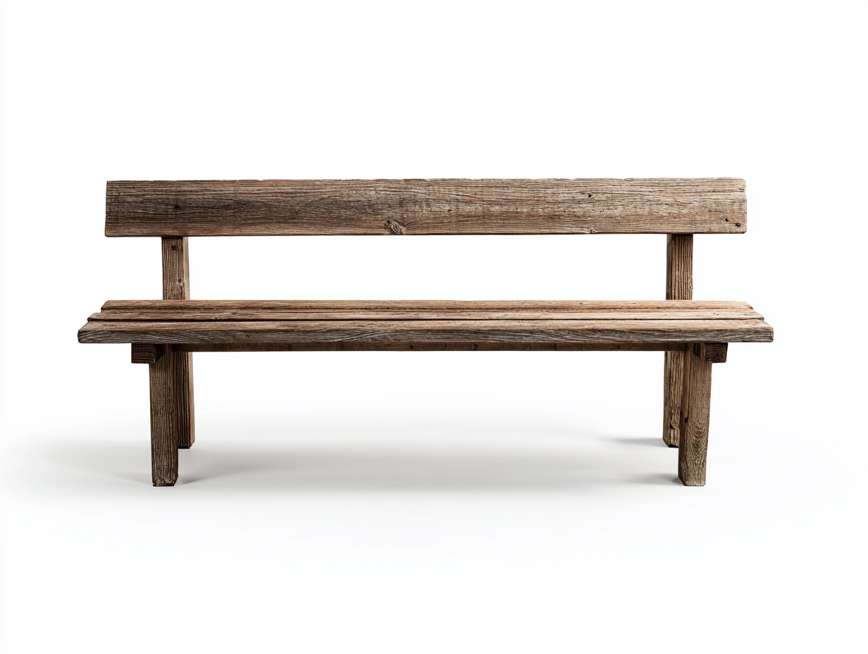 Bancos de jardín madera maciza 150x45x85 cm marrón rústico exterior resistente-Soviaialoft