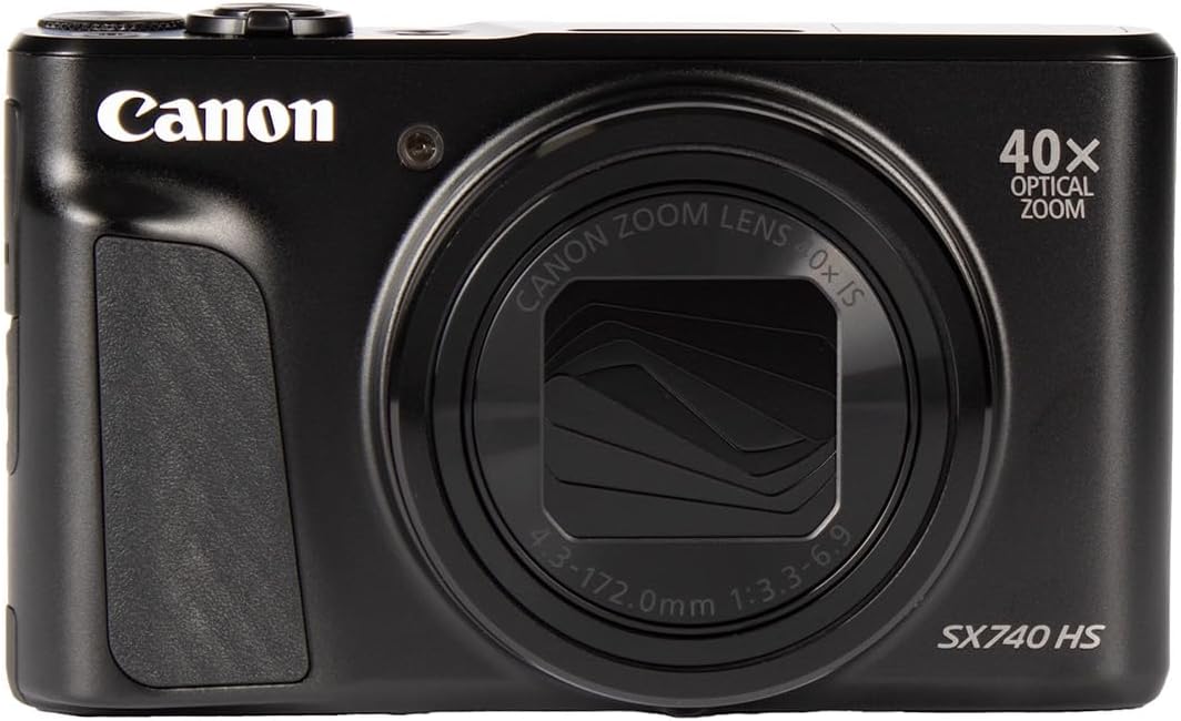 Canon PowerShot SX740 HS Lite Edition - Cámara Compacta 20.3 MP - Zoom Óptico 40X - Vídeo 4K UHD - Pantalla LCD Abatible - WiFi y Bluetooth - Cámara de Viaje de Largo Alcance-Soviaialoft