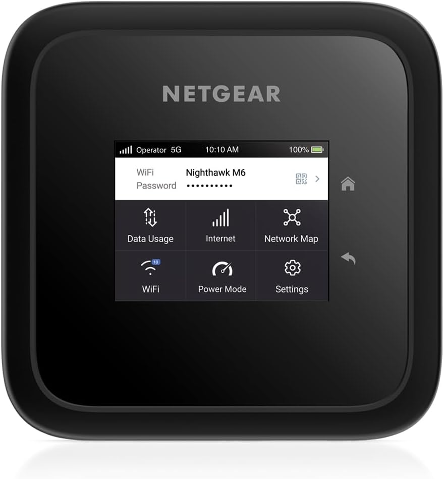 Router móvil NETGEAR Nighthawk M6 MR6150 - 5G WiFi 6 - hasta 2,5Gbps para 32 dispositivos-Soviaialoft