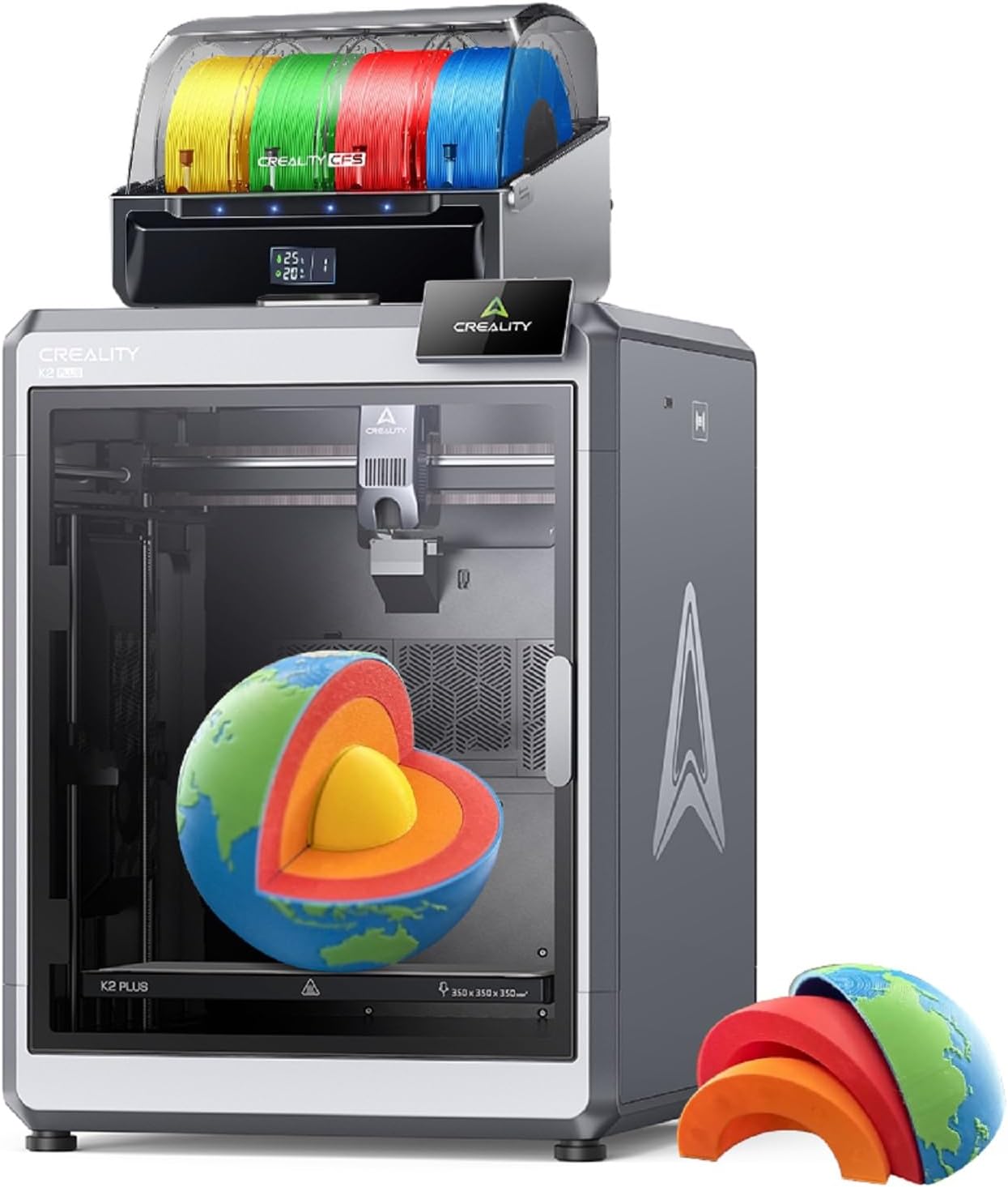 Impresora 3D Creality K2 Plus Combo - multicolor 600 mm por segundo - cámara dual AI y volumen 35 x 35 x 35 cm-Soviaialoft