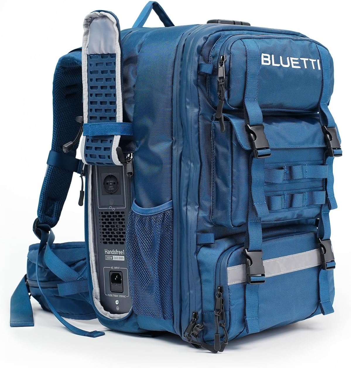 BLUETTI Handsfree 1 - Estación de Energía Portátil 268,8Wh 300W con Mochila Integrada de 42L - Generador Solar LiFePO4 para Senderismo Fotografía y Viajes-Soviaialoft