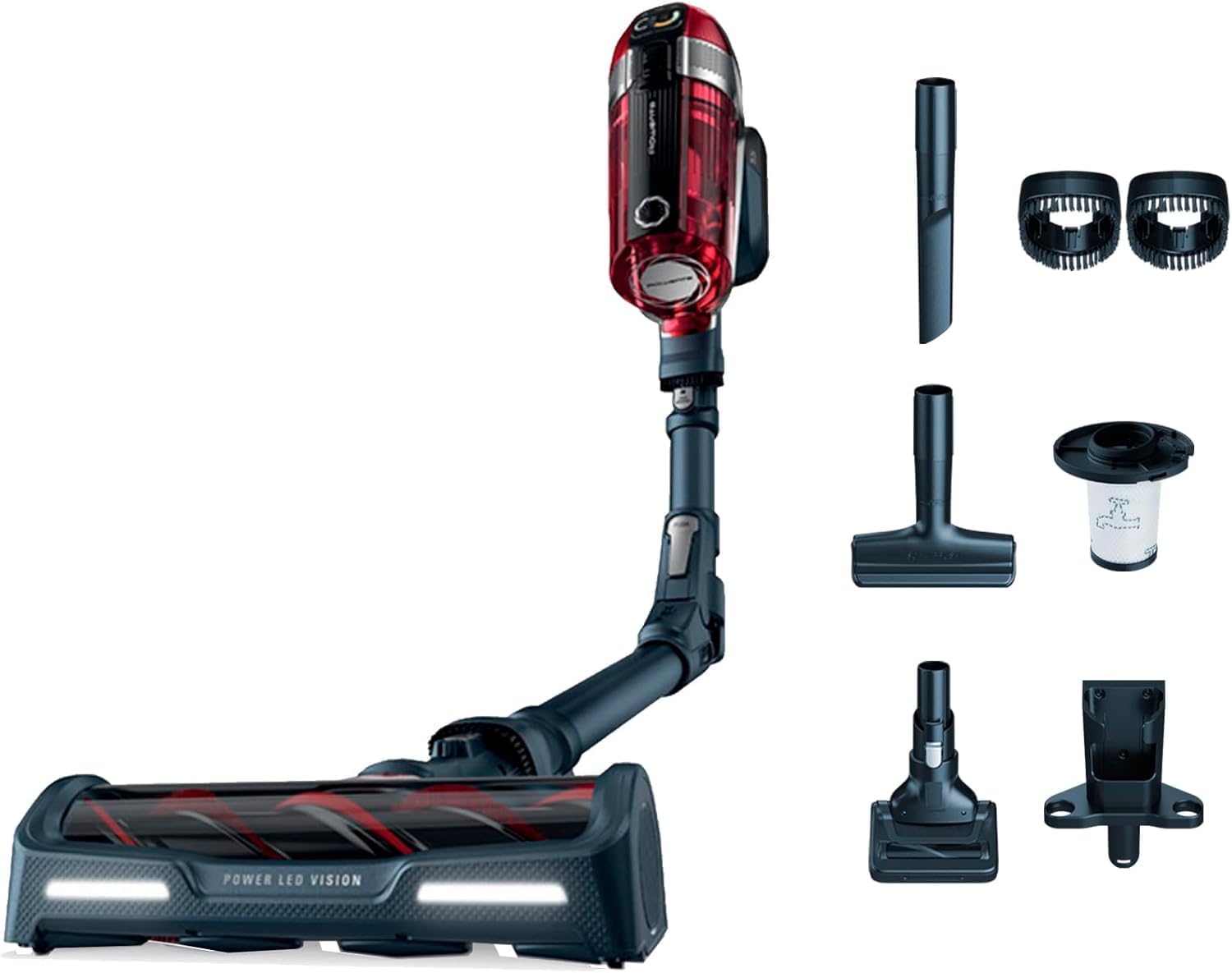 Rowenta XForce Flex 11.60 Animal Care - Aspiradora Escoba Sin Cable 300W - Filtración Hasta 99,9 de Partículas - Especial para Mascotas - Depósito de 0,9L - RH9878-Soviaialoft