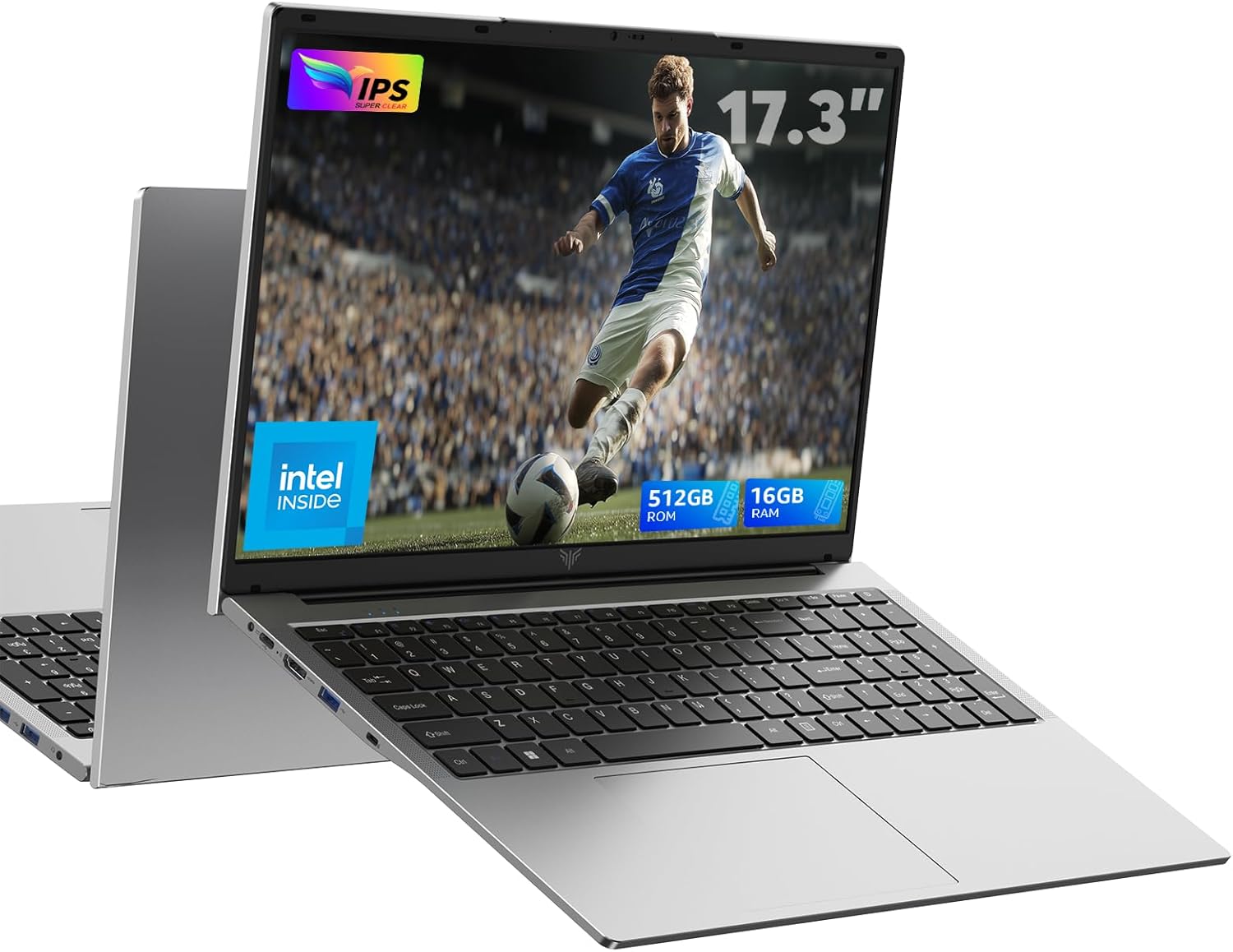 ACEMAGIC AX17 Ordenador Portátil 17.3 Pulgadas Full HD - Intel N95 hasta 3.4 GHz - 16GB RAM DDR4 - 512GB SSD - Expansión 2TB - Cámara Oculta - WiFi - Bluetooth - Laptop de Gran Pantalla-Soviaialoft