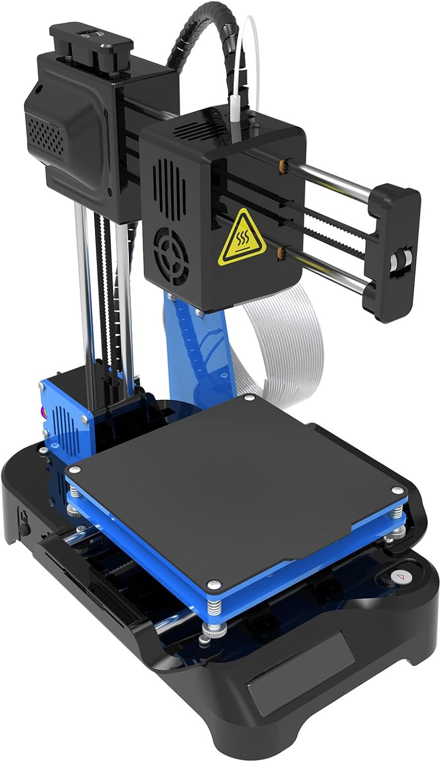 Impresora 3D FDM Mini para Principiantes - Volumen de Impresión 4x4x4 Pulgadas - Alta Precisión - Compatible con GCODE - Montaje Rápido Enchufe UE-Soviaialoft