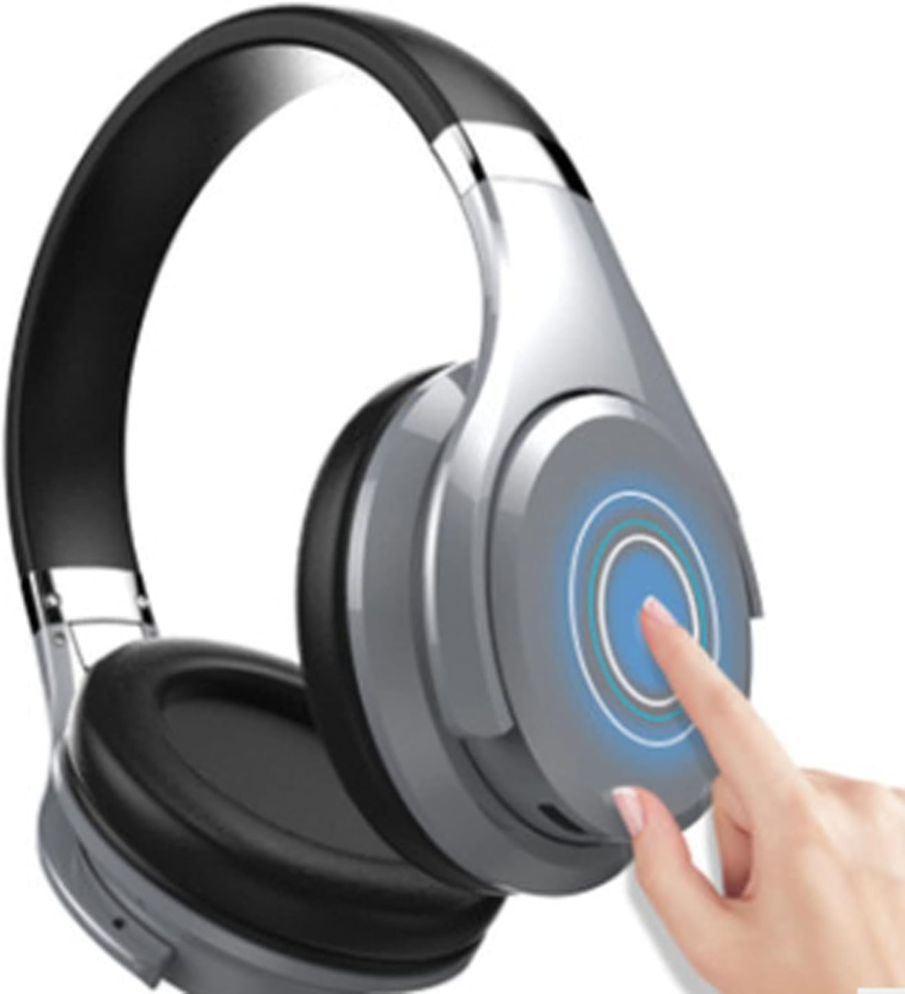 Auriculares Gaming Bluetooth Inalámbricos - Cancelación Activa de Ruido - Modo Inalámbrico y con Cable - Bluetooth 4 - NFC - Acabado Gris-Soviaialoft