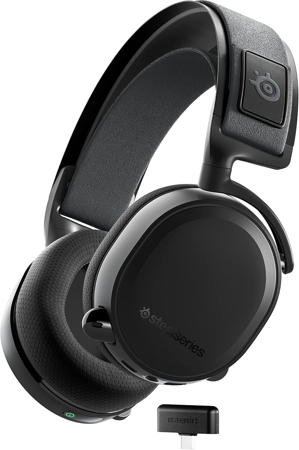 Auriculares Gaming SteelSeries Arctis 7 Wireless - Conexión Inalámbrica 2.4 GHz Sin Pérdidas - Hasta 30 Horas de Autonomía - Compatible con PC PS5 PS4 Mac Android y Switch - Negro-Soviaialoft