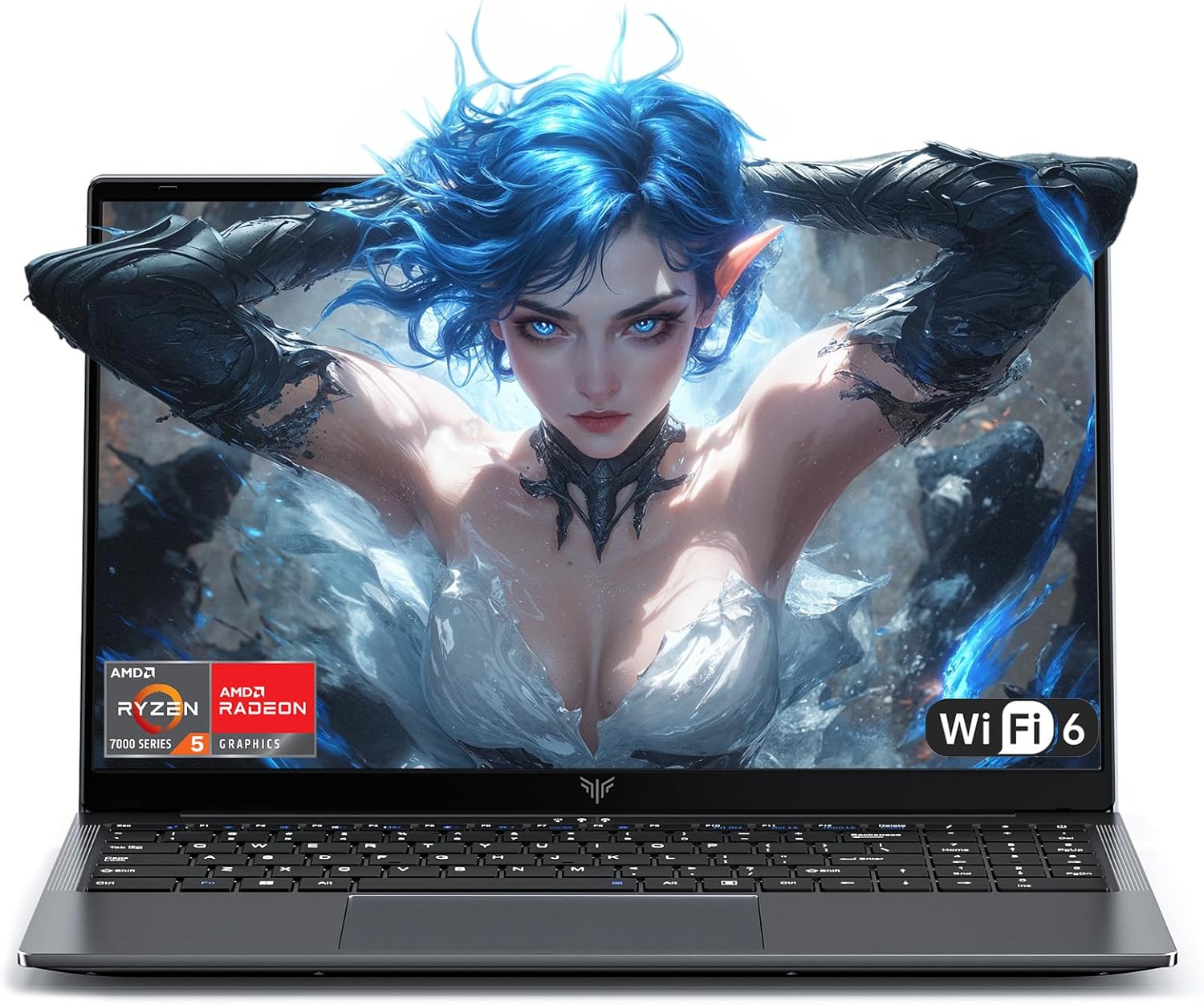 Portátil gaming 15,6 pulgadas - Ryzen 5 7430U - 16 GB RAM 512 GB SSD NVMe WiFi 6 HDMI gris-Soviaialoft