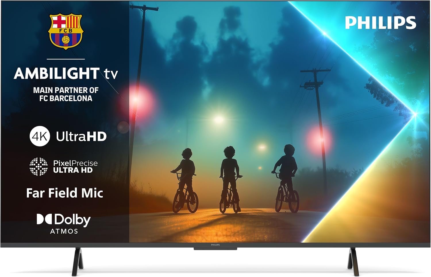 Philips Ambilight 43PUS8200 4K LED Smart TV Pantalla de 43 Pulgadas Plataforma Titan OS Pixel Precise Ultra HD Dolby Atmos Alexa Google Assistant-Soviaialoft