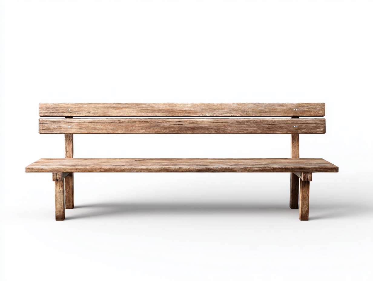 Bancos de jardín madera maciza 150x45x85 cm - marrón - diseño rústico-Soviaialoft