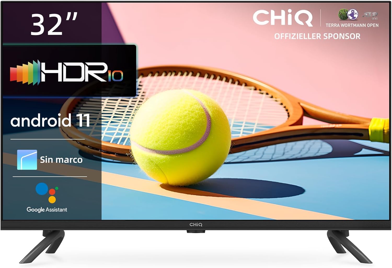 CHiQ L32G7L Smart TV 32 Pulgadas Android 11 HDR10 Chromecast Netflix Prime Video-Soviaialoft