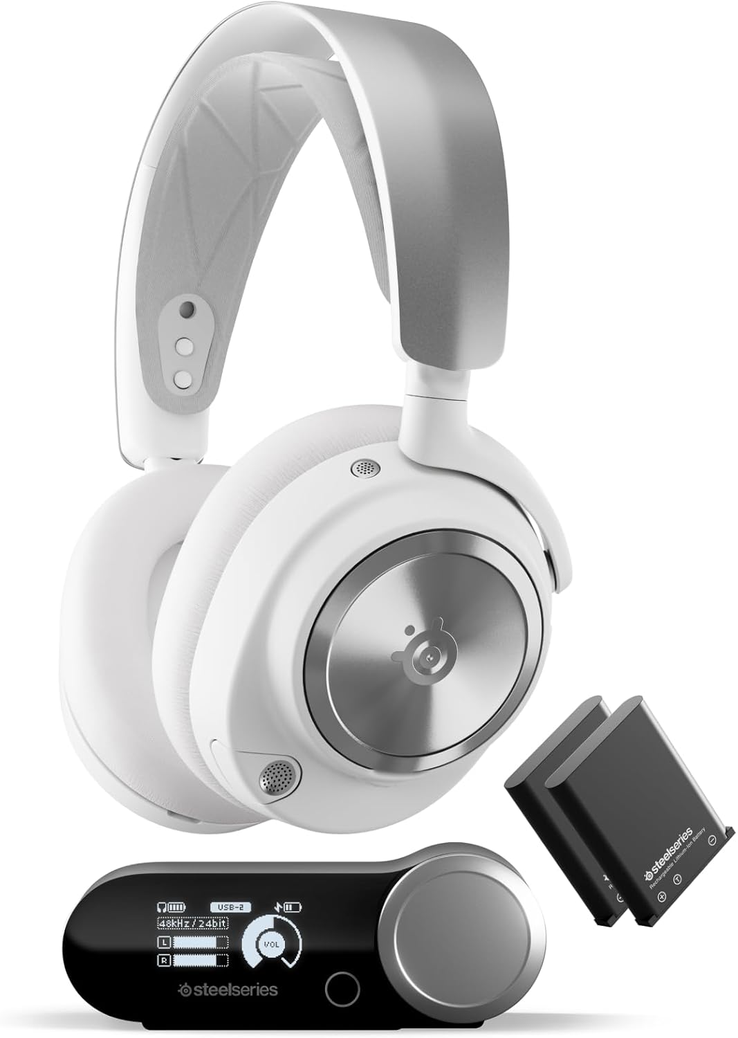 Auriculares SteelSeries Arctis Nova Pro Wireless X - Xbox multisistema - ANC Infinity Power Bluetooth blanco-Soviaialoft