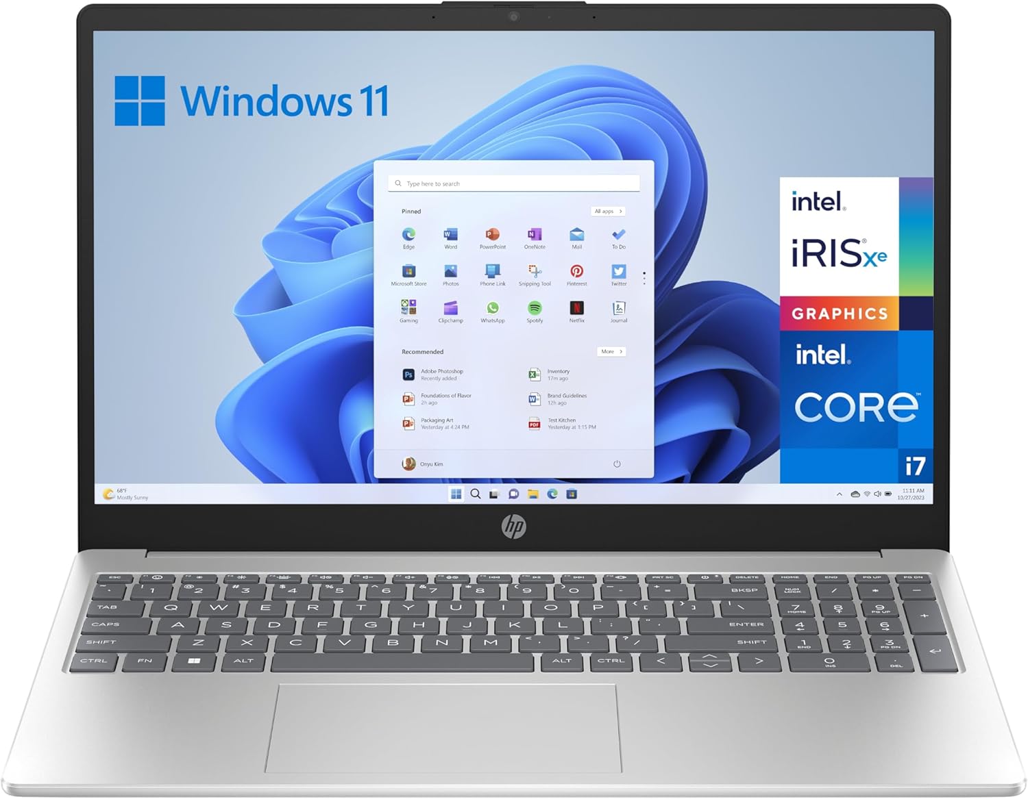 Portátil HP 15 fd0045ns 15,6 pulgadas Full HD - Intel Core i7 1355U 16 GB RAM 512 GB SSD Windows 11 plata-Soviaialoft