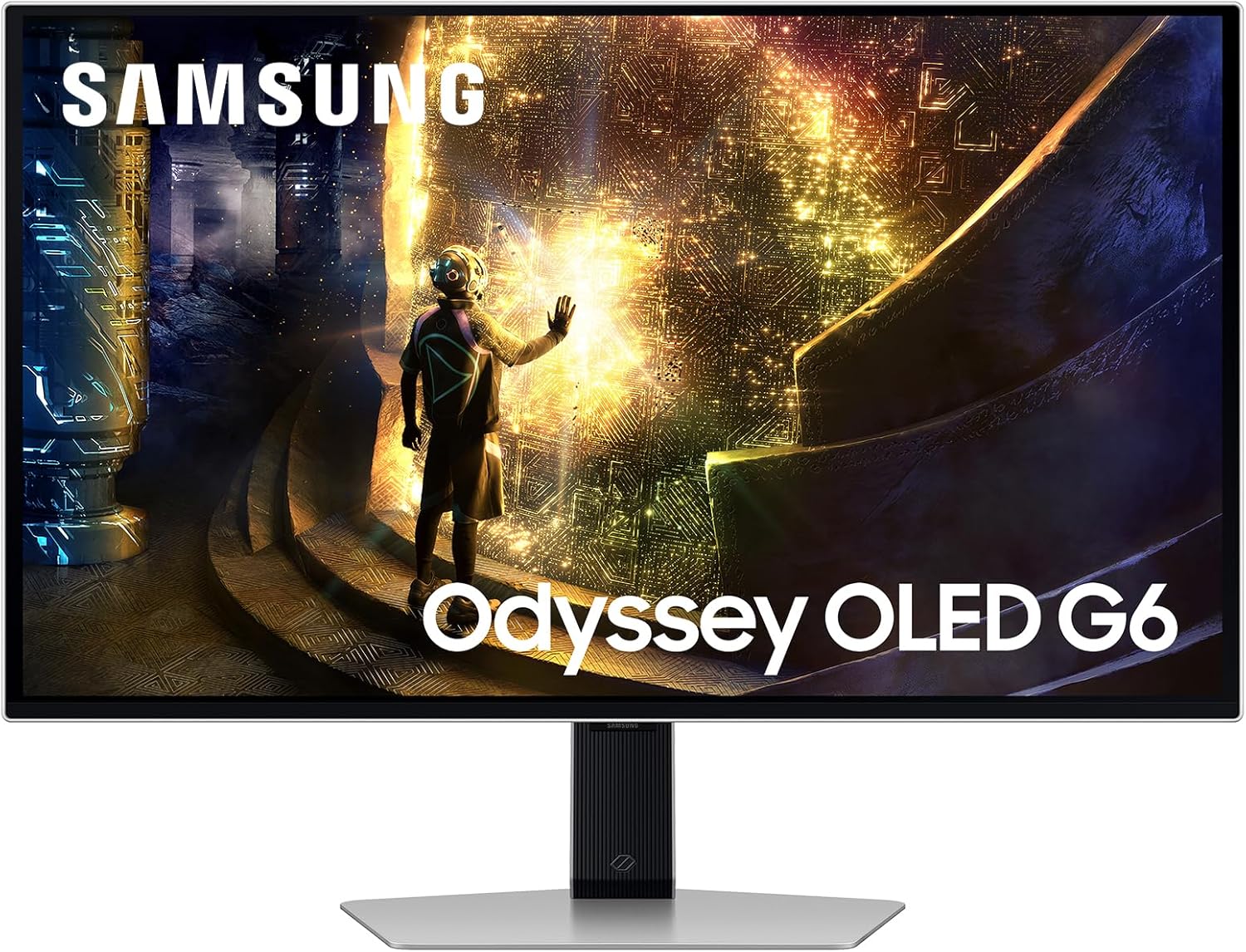 Monitor Gaming Samsung Odyssey OLED G6 - 27 Pulgadas - QHD 2560x1440 - OLED - 240Hz - 0.03ms GTG - G-Sync Compatible - Glare Free - Burn-in Safeguard-Soviaialoft