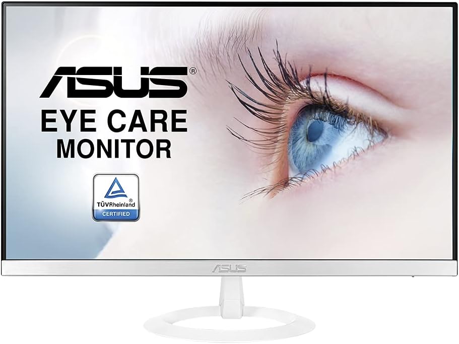 Monitor ASUS VZ279HE W - 27 Pulgadas - Full HD 1920x1080 - IPS - 60Hz - 5ms - Diseño Sin Marcos - Tecnología Eye Care - Blanco-Soviaialoft
