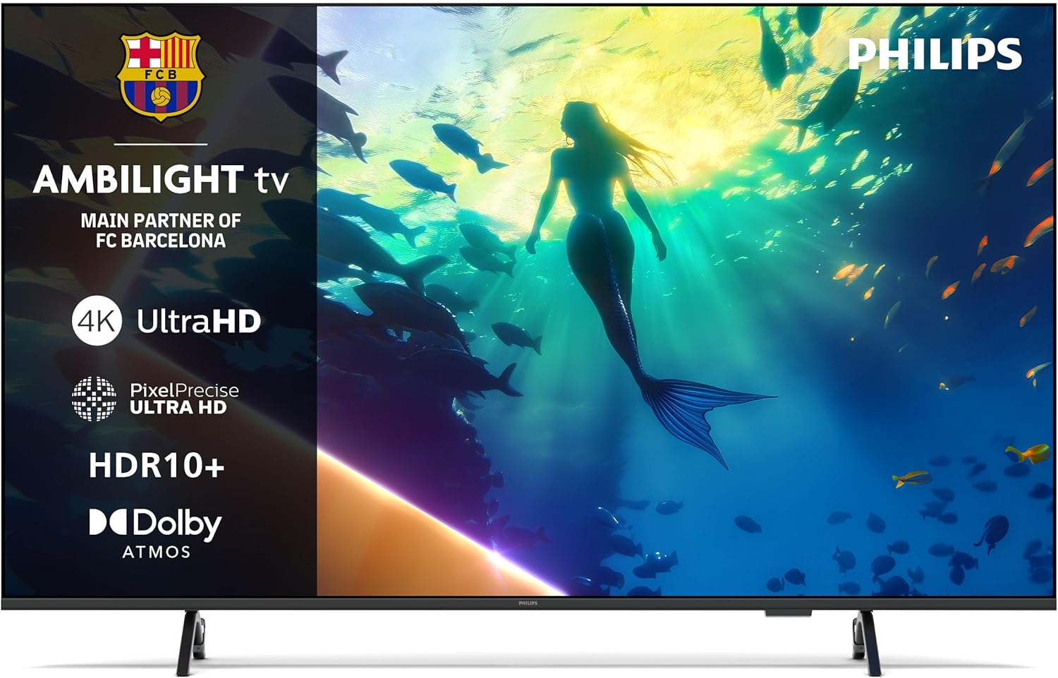 Philips Ambilight 50PUS8010 50 Pulgadas 4K LED Smart TV Titan OS Pixel Precise Ultra HD Dolby Atmos Alexa Google Assistant Bluetooth WiFi-Soviaialoft