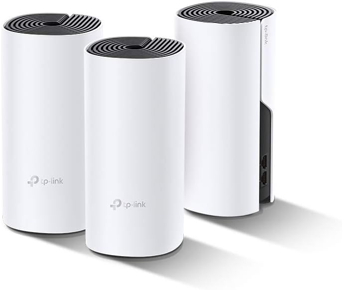 TP-Link Deco P9 Sistema Mesh WiFi Híbrido con PLC Powerline AV1000 y WiFi AC1200 - Pack de 3 Unidades - Cobertura hasta 560 m² para Casas Grandes-Soviaialoft