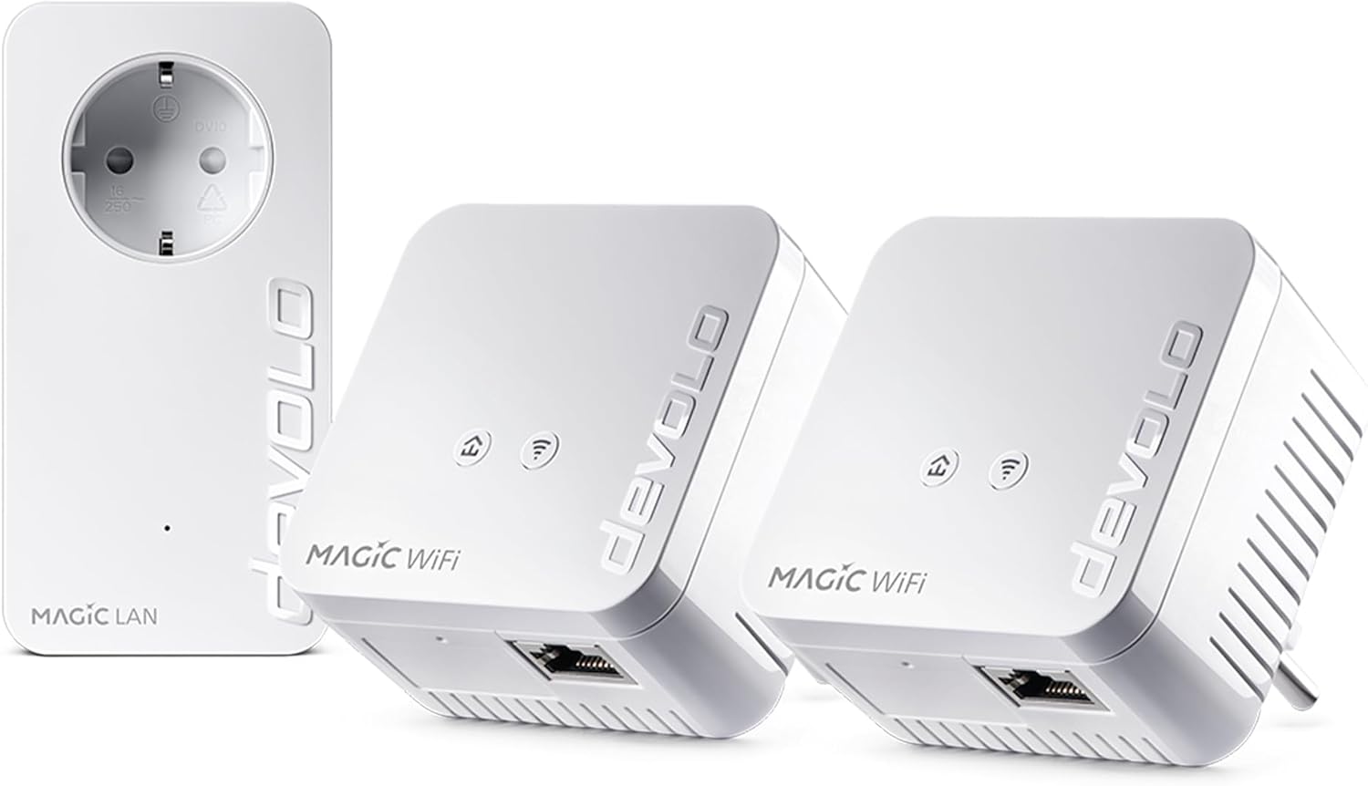 Adaptador devolo WiFi Magic 1 8578 - Powerline Mesh multihabitación - hasta 1200 Mbps con 2 LAN-Soviaialoft