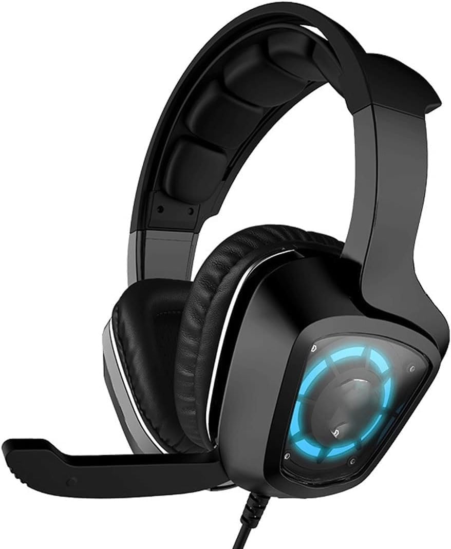 Auriculares Gaming USB para PS4 y PC - Sonido Envolvente 7.1 - Micrófono con Cancelación de Ruido - Iluminación RGB - Compatibles con Portátiles y Ordenadores-Soviaialoft