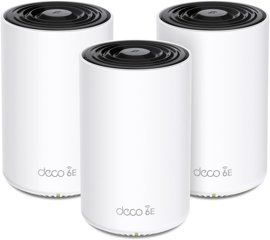 Sistema Mesh TP-Link Deco XE75 Pro - WiFi 6E AXE5400 tribanda - cobertura 670 m2 con WPA3-Soviaialoft