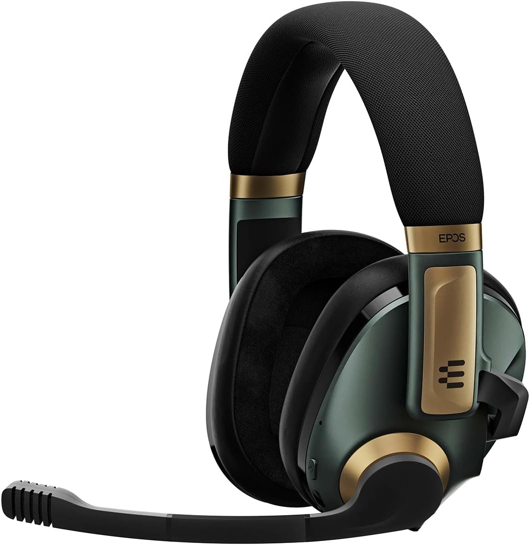Auriculares Gaming Inalámbricos EPOS H3Pro Hybrid - Cancelación Activa de Ruido - Micrófono Integrado - Compatibles con PC y Windows 10 - Racing Green-Soviaialoft