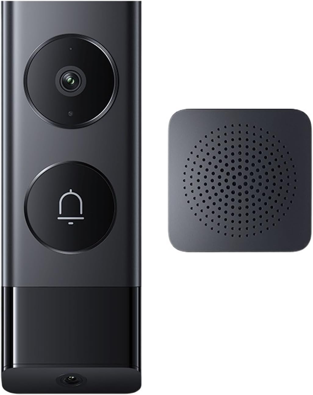 Timbre Inteligente con Vídeo 5MP HD - Visión Nocturna - Gran Angular de 150 Grados - Videoportero con Intercomunicador para Seguridad Residencial-Soviaialoft