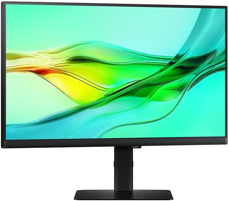 Monitor Profesional Samsung S60UD - 24 Pulgadas - QHD 2560x1440 - IPS - 100Hz - HDR10 - USB C 90W - KVM Integrado - Ajuste de Altura-Soviaialoft