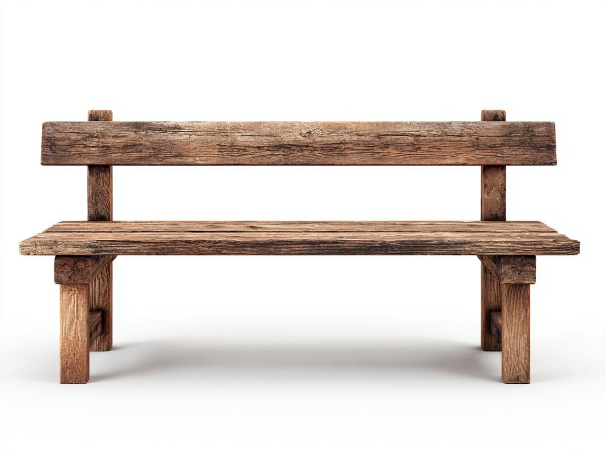 Bancos de jardín madera maciza 120x35x80 cm - marrón - estilo rústico-Soviaialoft