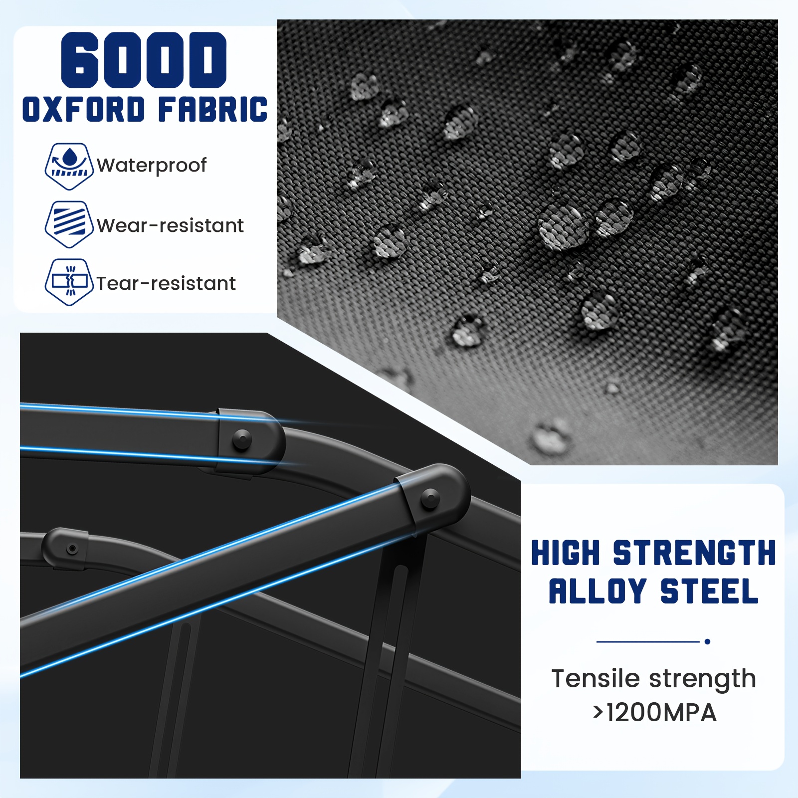 Carro plegable de alta resistencia LEVELEVE 2 en 1, carrito plegable con capacidad de 400 lb y 650 lb, ruedas todoterreno con frenos y bolsillos laterales