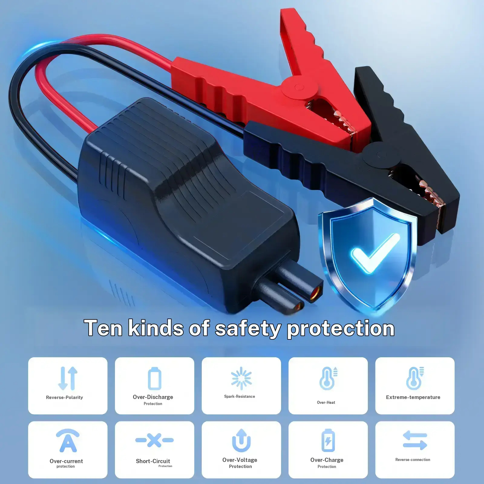 【POVASEE】 Arrancador portátil todo en uno de 6000 A/24000 mAh con batería externa de 12 V y compresor de aire de 150 PSI para arranque de coche e inflado de neumáticos. Pantalla LCD inteligente.