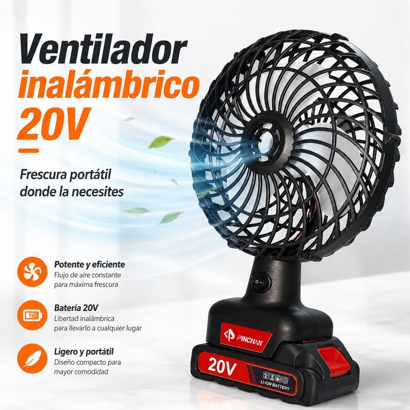 Ventilador recargable de 20 V   lámpara LED  diseño portátil  utilizable en cualquier momento y lugar  lámpara de trabajo exterior con 16 diodos LED  2 Baterías