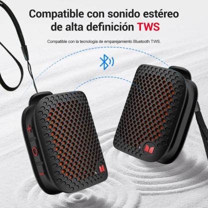 MONSTER altavoz Bluetooth portátil magnético, sonido estéreo HiFi con graves potentes, Bluetooth 6.0, emparejamiento estéreo TWS, resistente al agua IPX7, mini altavoz inalámbrico con batería de larga duración para viajes, camping, exteriores y fiestas – 