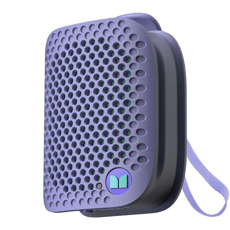 MONSTER altavoz Bluetooth portátil magnético, sonido estéreo HiFi con graves potentes, Bluetooth 6.0, emparejamiento estéreo TWS, resistente al agua IPX7, mini altavoz inalámbrico con batería de larga duración para viajes, camping, exteriores y fiestas – 