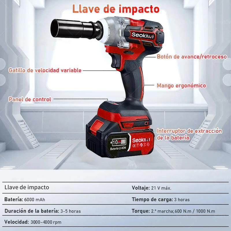 Juego de 4 piezas de taladro percutor rotatorio, amoladora angular, taladro eléctrico y llave inglesa, juego de herramientas, regalo para hombres