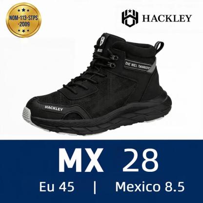 SEGURITOMX G5 I - Botas de Seguridad Industrial de Alto Corte para Hombre - Puntera de Acero Ultraligera Suela Kevlar Antiperforación Antideslizante Transpirable - Calzado de Trabajo para Almacén, Logística, Fábrica y Construcción - Tobillo Protegido Lige