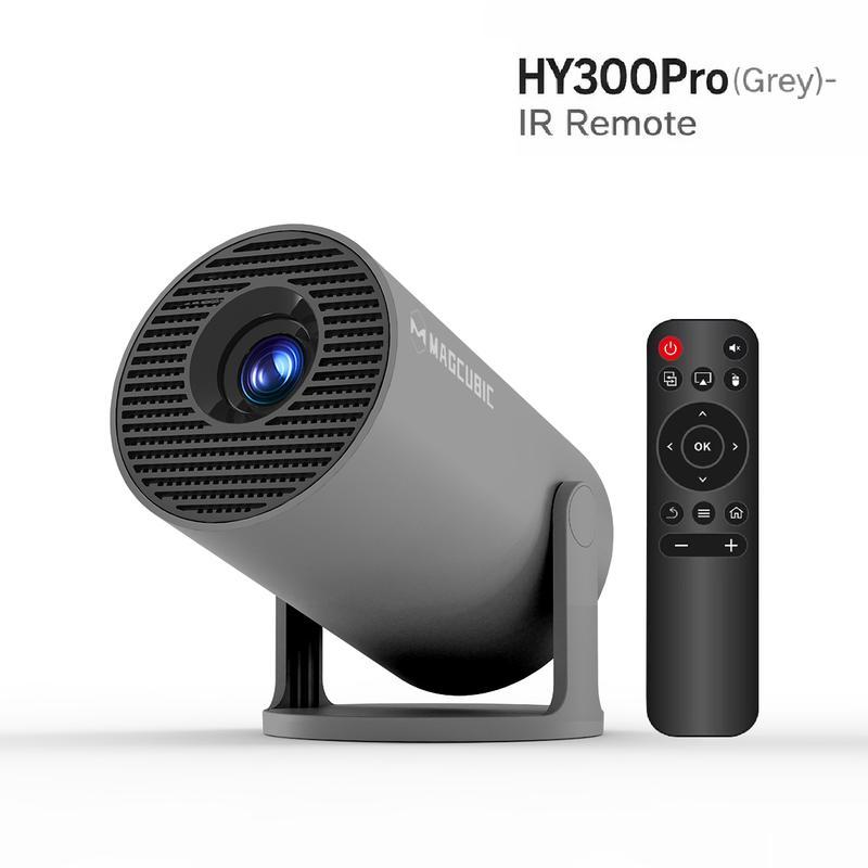 Magcubic HY300Pro+ Proyector Android 14.0 290ANSI Dual WiFi6 Soporta fuentes de video 8K Nativa 1280 x 720P relación de proyección corta de 0.8:1 BT5.4 altavoz integrado y App Store Allwinner H726, inteligente miniproyector portátil para cine en casa #Ven